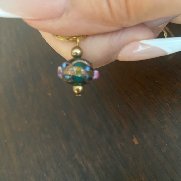 3 costume necklaces glass bead and cross - Picture 2 of 16